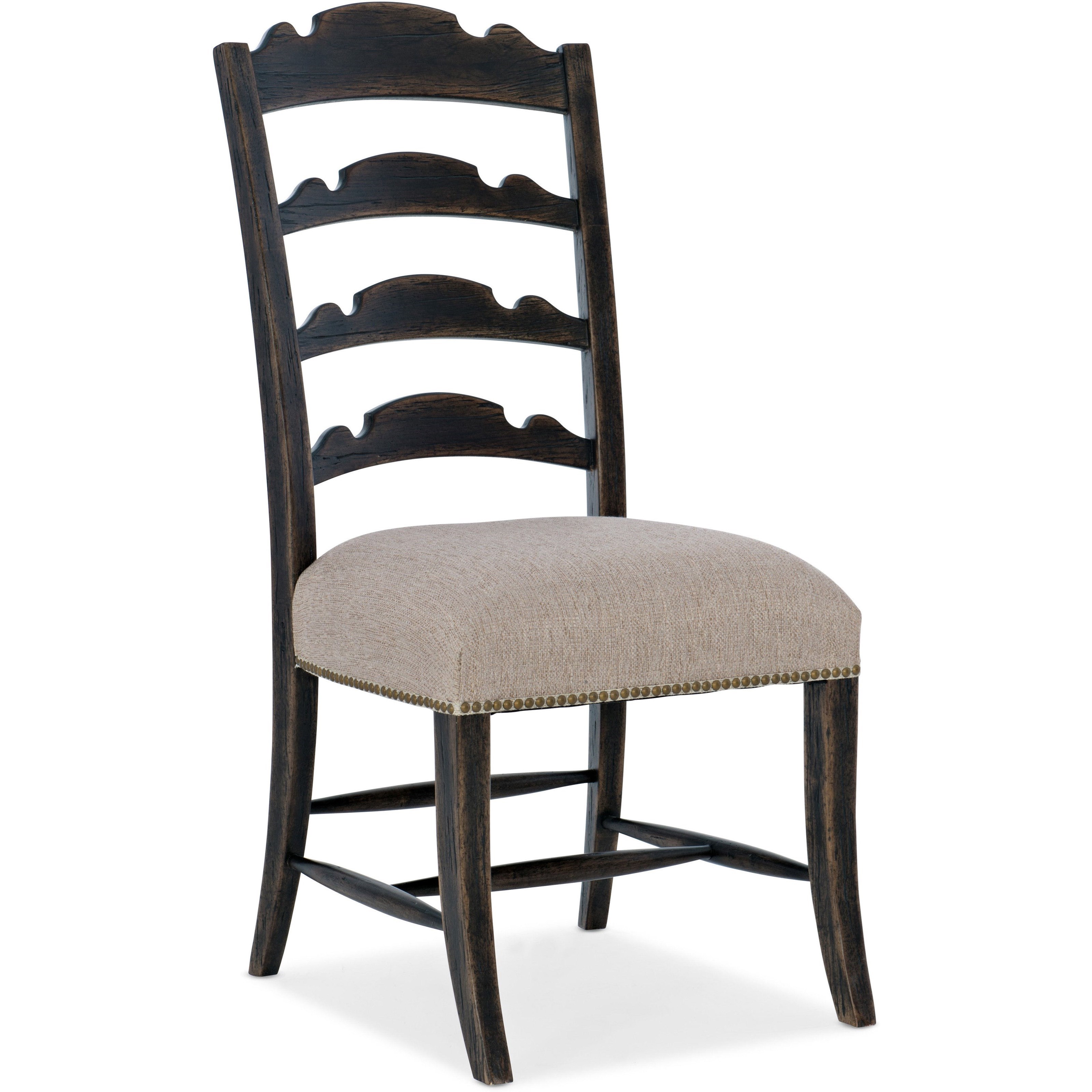 Hooker Furniture La Grange 69607531189 Twin Sisters Ladderback Side Chair with Upholstered